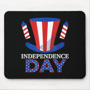 Feuerwerk USA Amerikanische Flagge Unabhängigkeit Mousepad