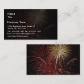 Feuerwerk Visitenkarte (Vorne/Hinten)