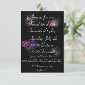 Feuerwerk vom 4. Juli Einladung (Stehend Vorderseite)