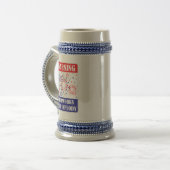 Feuerwerk-Warnschild Bierglas (Vorderseite Links)