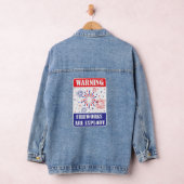 Feuerwerk-Warnschild Jeansjacke (Hangar)