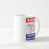 Feuerwerk-Warnschild Kaffeetasse (VorderseiteRechts)