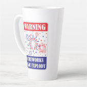 Feuerwerk-Warnschild Milchtasse (Linke Ecke)