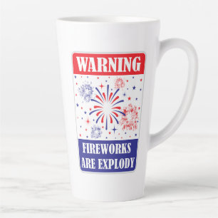 Feuerwerk-Warnschild Milchtasse