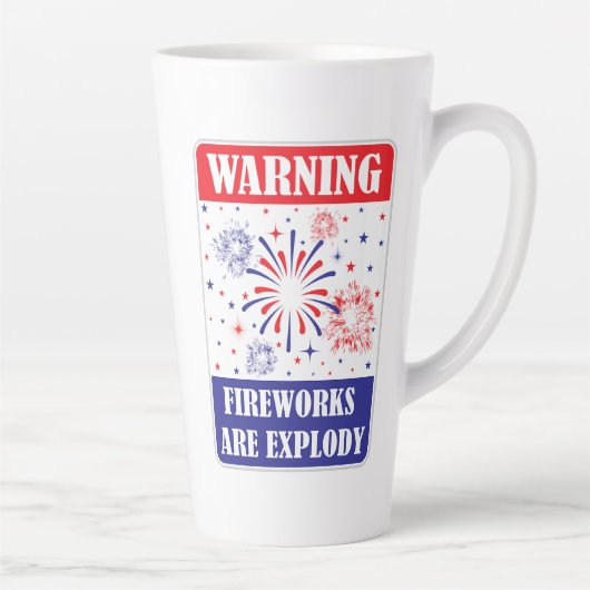 Feuerwerk-Warnschild Milchtasse (Rechts)