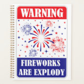 Feuerwerk-Warnschild Planer (Vorderseite)
