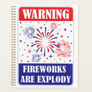 Feuerwerk-Warnschild Planer