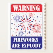 Feuerwerk-Warnschild Planer (Rückseite)
