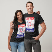 Feuerwerk-Warnschild T-Shirt (Unisex)