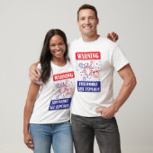 Feuerwerk-Warnschild T-Shirt (Unisex)