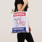 Feuerwerk-Warnschild Tasche (Von Nahem)