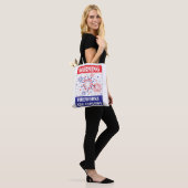 Feuerwerk-Warnschild Tasche (Am Model)