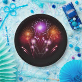 Feuerwerk-WegwerfTeller Pappteller (Party)