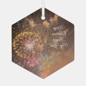 Feuerwerk Weihnachtsschmuck (Rückseite)