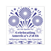 Feuerwerk zum 250-jährigen Jubiläum Amerikas Troda Permastempel (Design)