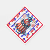 Feuerwerk zum 4. Juli Serviette (Ecke)