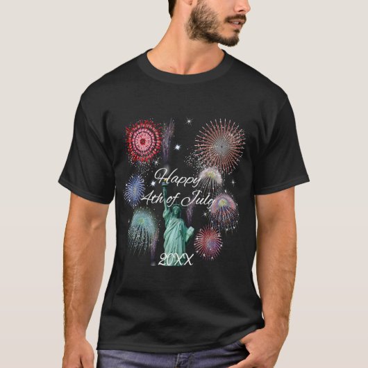 Feuerwerk zum Unabhängigkeitstag T-Shirt (Vorderseite)