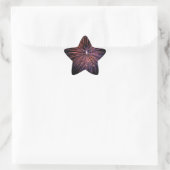 Feuerwerkaufkleber Stern-Aufkleber (Tasche)