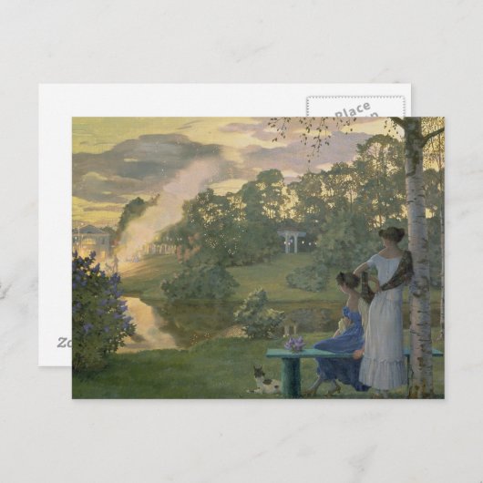 Feuerwerke, 1922 postkarte (Vorne/Hinten)