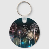Feuerwerke 2025 - Frohes neues Jahr Schlüsselanhän Schlüsselanhänger (Vorderseite)