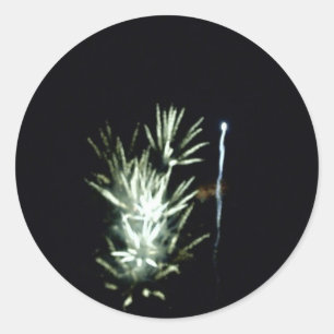 Feuerwerke! 4. Juli Display-Design Runder Aufkleber