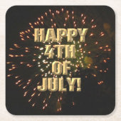 Feuerwerke 4. Juli Untersetzer (Vorderseite)