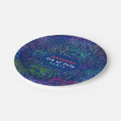 Feuerwerke 4. personalisierten Sommers des Pappteller (Schrägansicht)