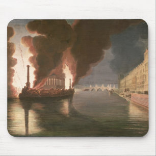 Feuerwerke auf der Seine Mousepad
