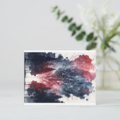 Feuerwerke auf der Waldpostkarte Postkarte (Stehend Vorderseite)