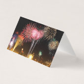 Feuerwerke auf Silvesterkarten (Vorderseite)
