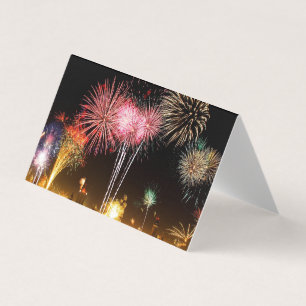 Feuerwerke auf Silvesterkarten