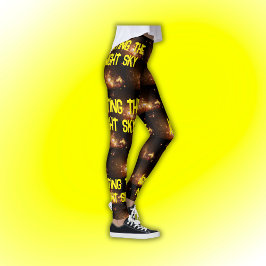 Feuerwerke aus Star Formation Yellow | Leggings