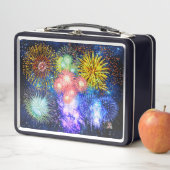 Feuerwerke Bursts Metal Lunchbox (Beispiel)