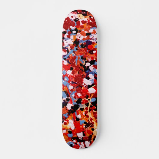 FEUERWERKE! (ein abstrakter Kunstentwurf) ~ Skateboard (Vorne)