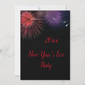 Feuerwerke - Einladung zum Neujahr (Vorderseite)