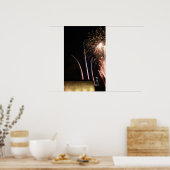 Feuerwerke erhellen das Memorial der Luftstreitkrä Poster (Küche)