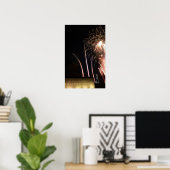 Feuerwerke erhellen das Memorial der Luftstreitkrä Poster (Heimbüro)
