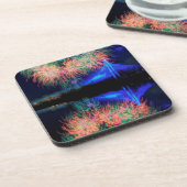 Feuerwerke Getränkeuntersetzer (Linke Seite)