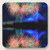 Feuerwerke Getränkeuntersetzer (Vorderseite)