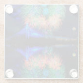 Feuerwerke Glasuntersetzer (Rückseite)