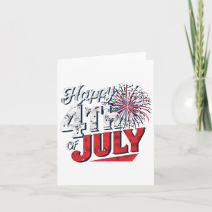 Feuerwerke glücklich 4. Juli Amerikanische Unabhän Karte