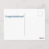 Feuerwerke "Glückwunsch!" Postkarte (Rückseite)