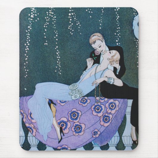 Feuerwerke im Paris-Kunst-Deko Mousepad (Vorne)