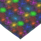 Feuerwerke im Schwarzen Silvesterabend-Party  Tischdecke (Schrägansicht)