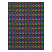 Feuerwerke im Schwarzen Silvesterabend-Party  Tischdecke (Vorderseite)