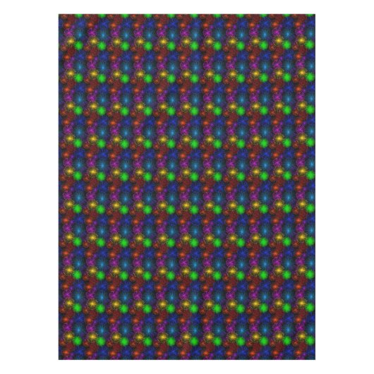 Feuerwerke im Schwarzen Silvesterabend-Party Tischdecke (Vorderseite)