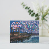 Feuerwerke in der Sky Postcard Postkarte (Stehend Vorderseite)