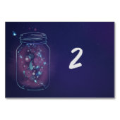 Feuerwerke in der Tischnummer Mason Jars (Rückseite)