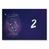 Feuerwerke in der Tischnummer Mason Jars (Vorderseite)