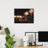 Feuerwerke in Houston Texas Poster (Heimbüro)